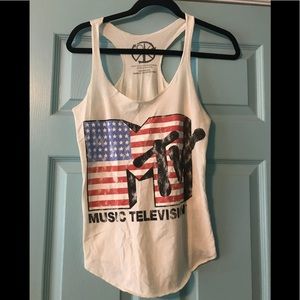 MTV american flag tank top